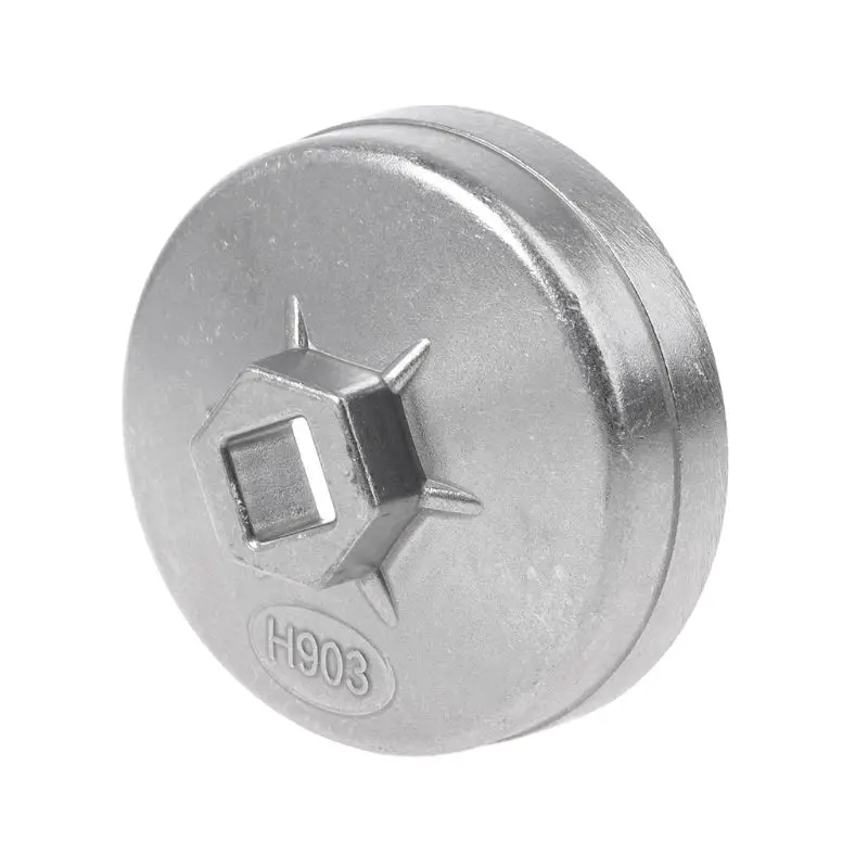 F92C 74mm 14 Flute Aluminum Oil Filter Wrench Socket Remover Tool for Benz Auto Car