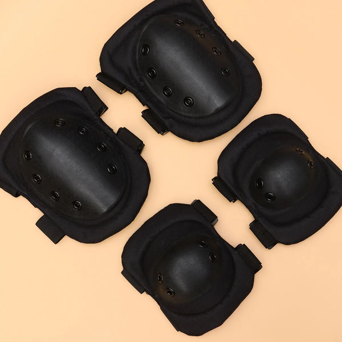 دعامة الركبة الإسفنج منصات تسلق الرياضة حامي قابل للتعديل ركوب الخيل الأسود #6