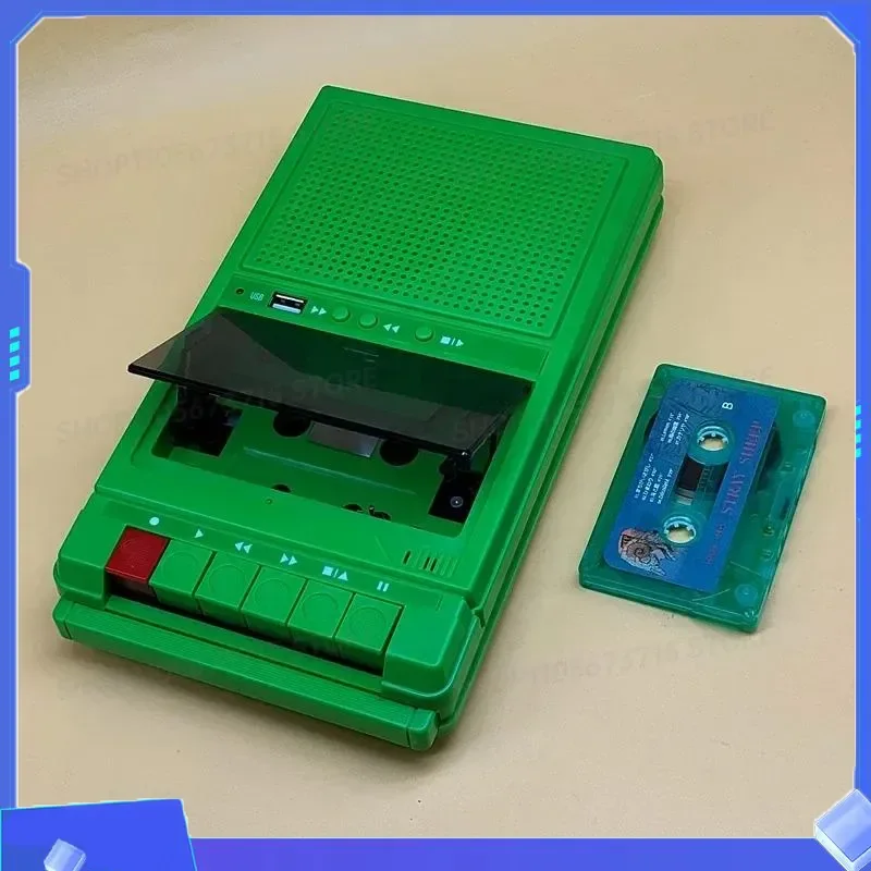 for Retro Stereo Walkman Cassette Player with Auto Reverse Recorder External Speaker and USB Playback for Music Audio