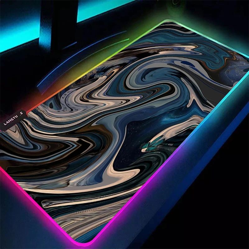 Alfombrilla de ratón, accesorios para juegos de Anime, alfombrilla para teclado Varmilo, alfombrilla de escritorio RGB, alfombrilla para jugador, alfombrilla para ratón líquida Strata, alfombrilla para ratón LED