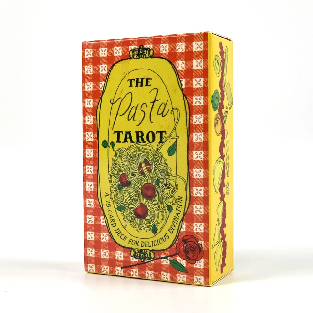 The Pasta Tarot Cards A 78 Deck Oracle English Visions Divination Edition Borad Playing Games，Halloween and Christmas Games