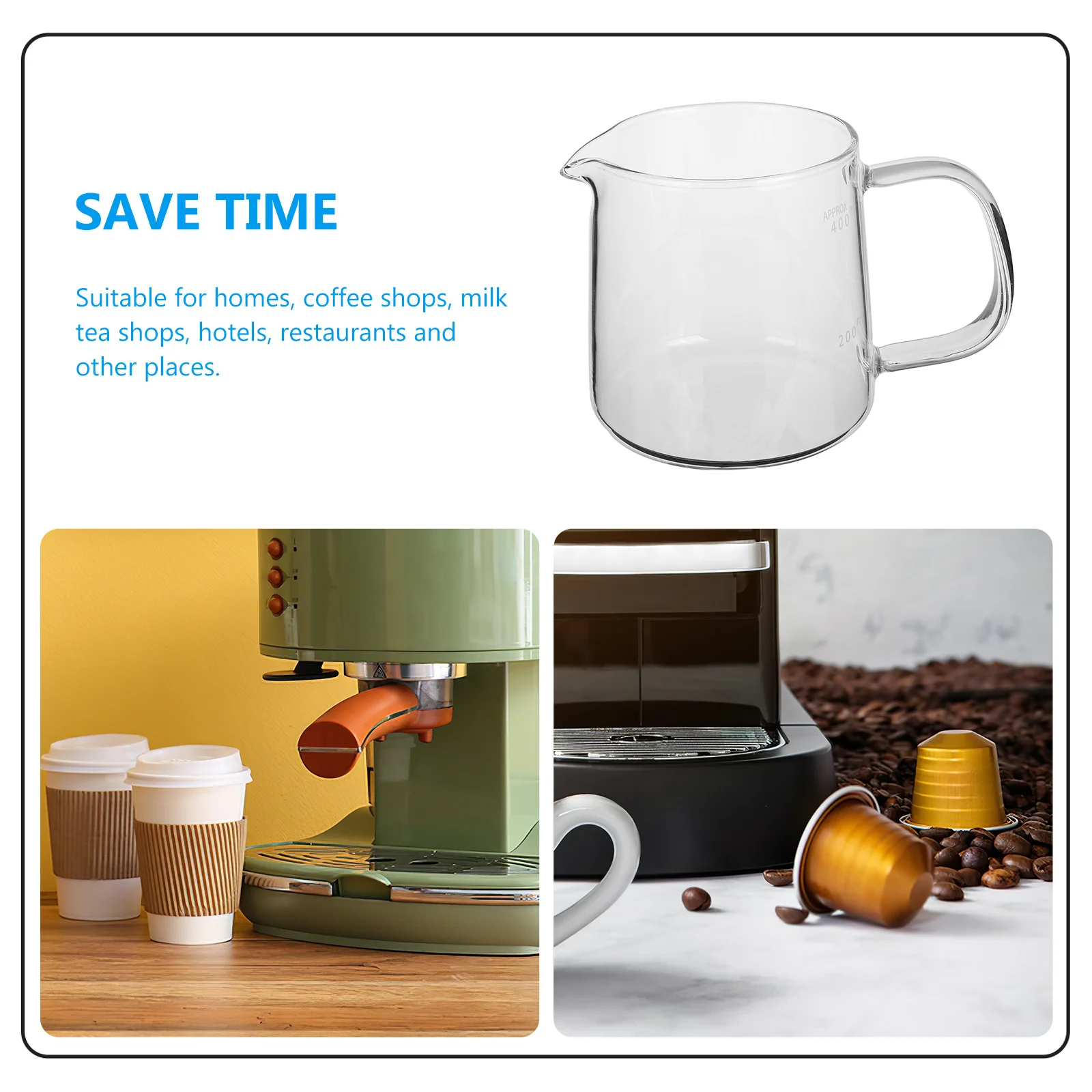 إبريق قهوة زجاجي مقاوم للحرارة من البورسليكات 400 مل وعاء قهوة شفاف مخمر يدويًا للمنزل والمكتب والمقهى بالتنقيط #3