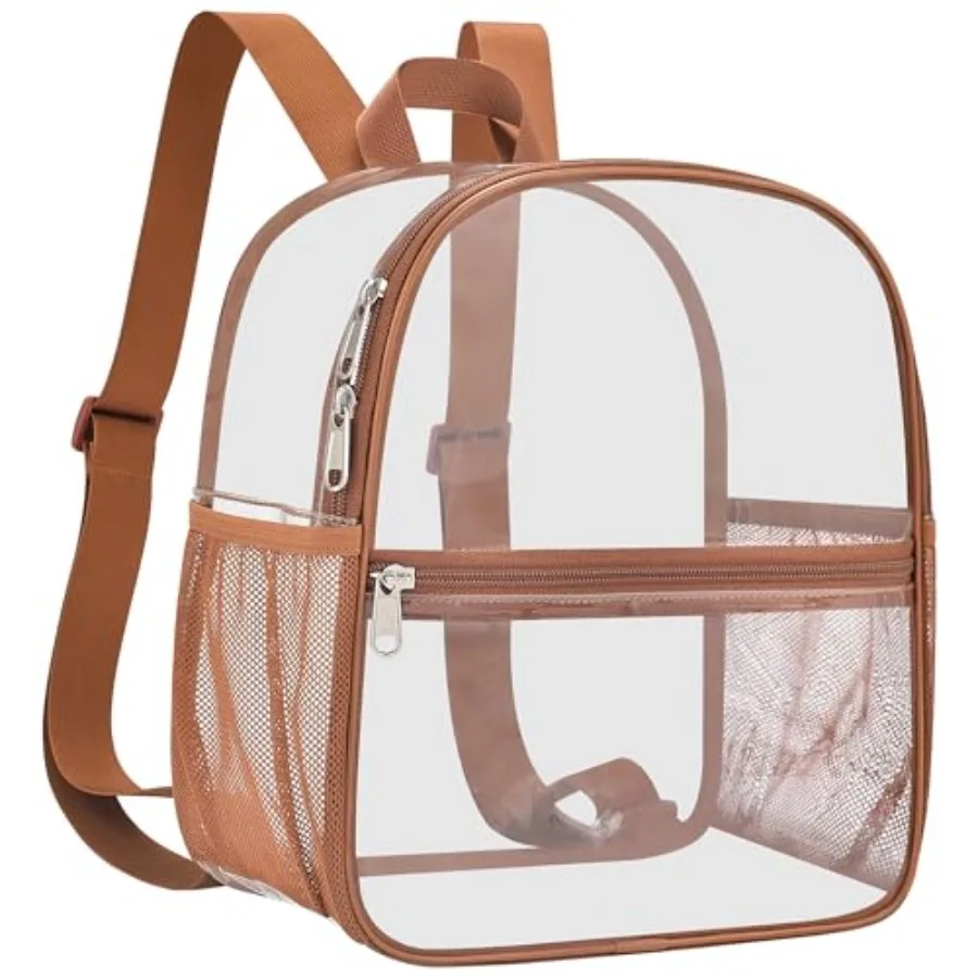 

Clear Backpack Stadium Approved 12 x 6 x 11 in Small Transparent Backpack for Concerts Sports Events Festivals Travel Waterproo