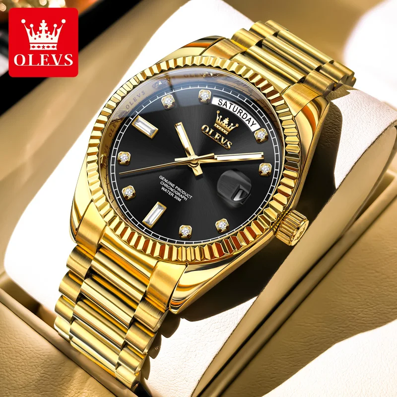 

OLEVS 6736, мужские часы, роскошные модные классические мужские автоматические механические часы, лучший бренд, водонепроницаемые мужские часы с датой, Reloj Hombre