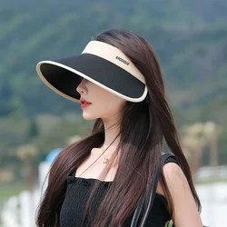 2025 Summer Cap Sunshade Sun Protection Hat Outdoor Big Brim Fashion Empty Hat for Woman Designer Beach Hat Beach Travel Hiking