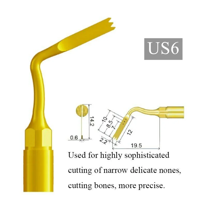 Tandheelkundige Piezo Chirurgie Tip Voor Bot Snijden/Sinus Lifting/Implantaat En Exelcymose Chirurgie Tip Fit Mectron En Specht - afbeelding 1