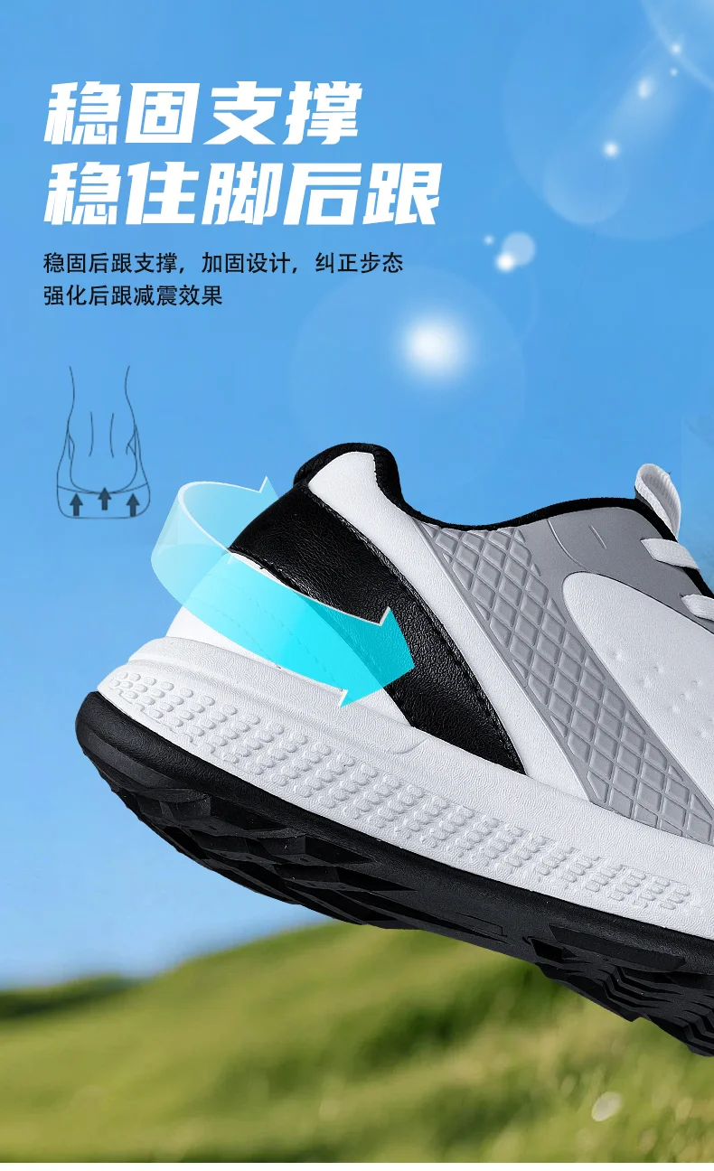 

2024 Breathable Leather Trainers Men's Tennis Shoes White Men's Golf Shoes Anti-slip Design Women's Golf Shoes