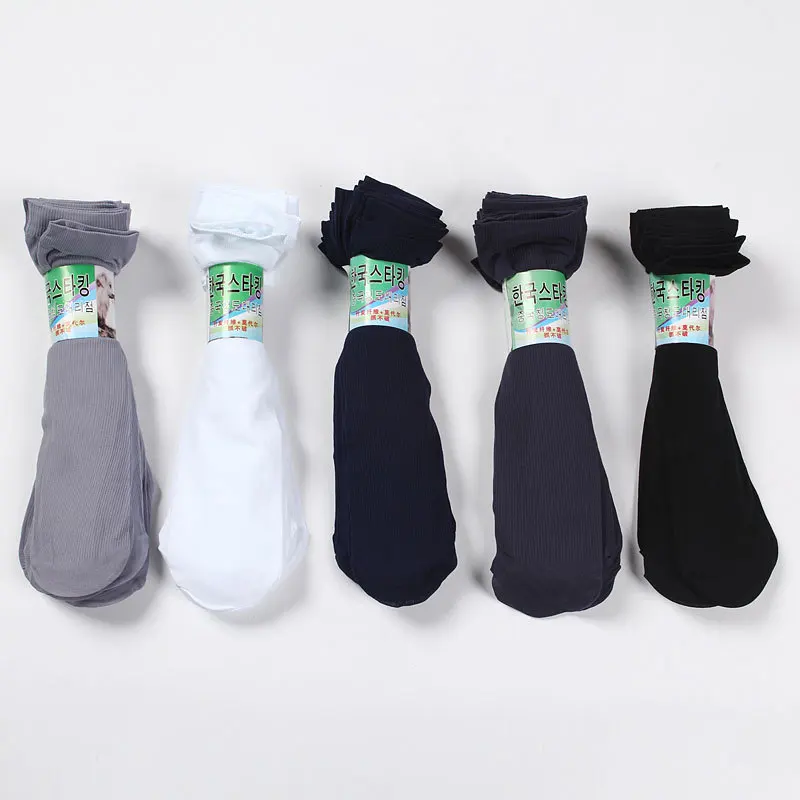 100pair Spring And Summer Men's  Pure Color Adult Socks Thin Model Men Socks Wholesale Business