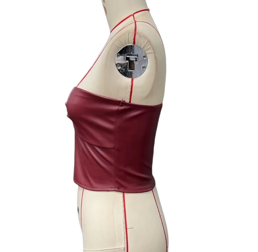 Sommer 2025, neue Damenmode, lässig, süßer und würziger Stil, unregelmäßige, glatte Weste, Top-Damenbekleidung