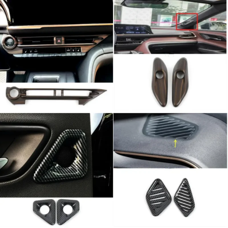 

3d Lhd Toyota Crown Crossover Sports Cross 2023 2024, внутренняя форма автомобиля, средняя розетка/внутренний треугольник/задняя дверь, звуковое кольцо, отделка