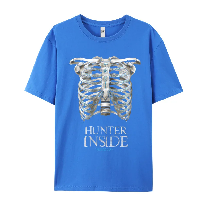 Normal Supernatura Hunter Inside 206 T-shirts for Men Family Christmas Crewneck All Cotton Short Sleeve T-shirts T Shirts image 4