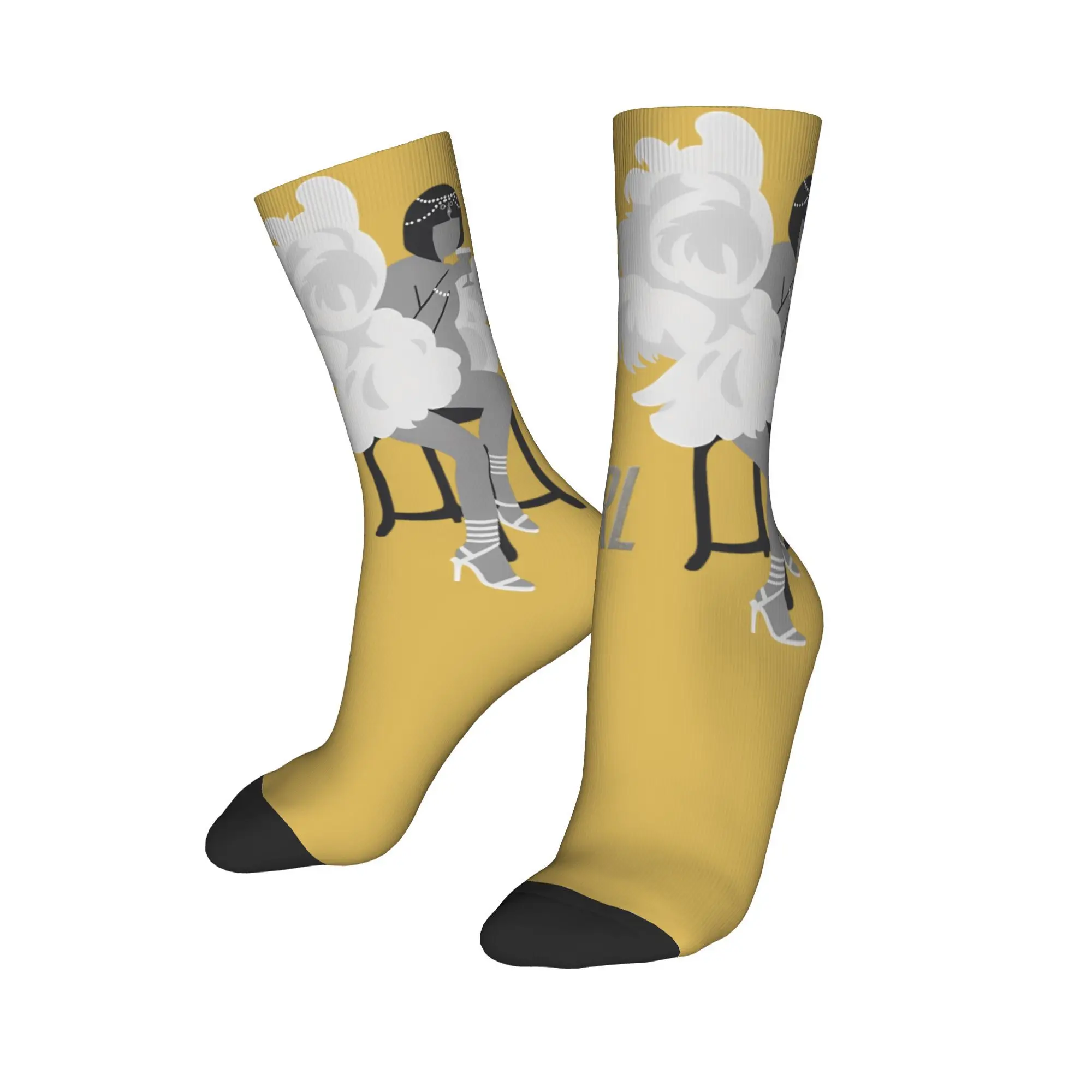 ショーガールアルバムストッキングデザインゴシックソックス冬滑り止めソックスカップルランニングソフトソックス