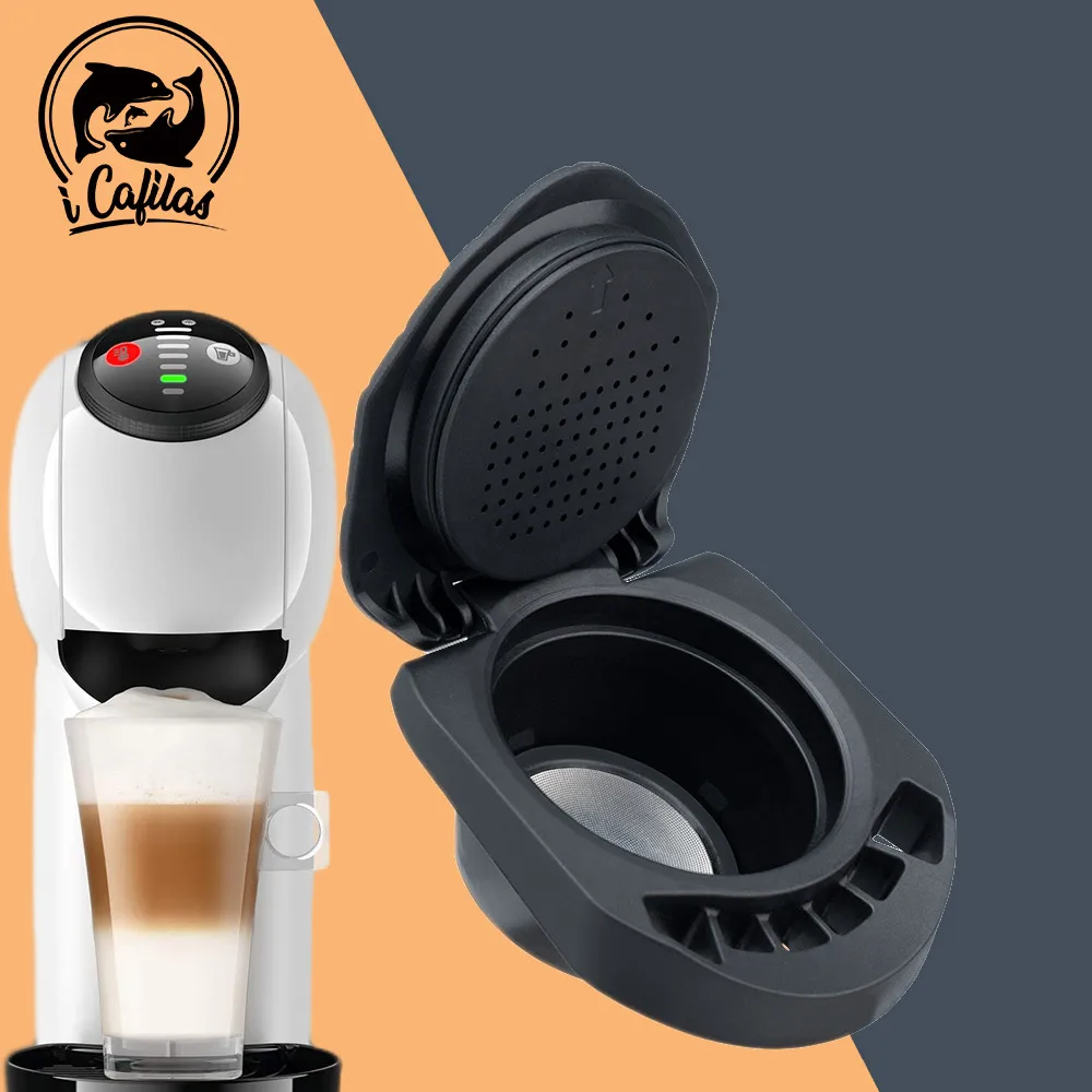 Reusable Coffee Adapter Fit for Dolce Gusto PICCOLO XS Genio S Maker Refillable Coffee Filter Adapter Expreso Crema Accessories