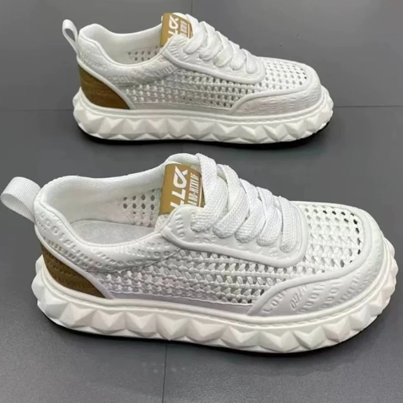 

Built in Support Unisex Mesh Sneakers Hidden Arch Support Breathable Mesh Relieve Fatigue Long Standing Outdoor Shoes