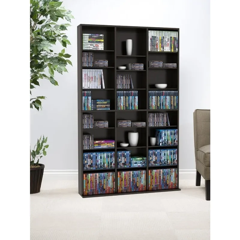 Oskar 756 Media Storage Cabinet – Protects & Organizes Prized Music, Movie, Video Games or Memorabilia Collections