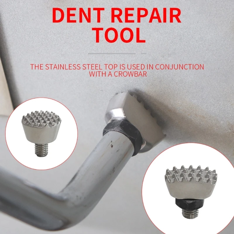 

A2UC 2pcs Replacement Car Dents Repair Stainless Head Dents Repairing Tapping Head