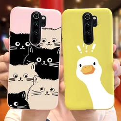 Case For Xiaomi Redmi Note 8 Pro Cute Animal Cartoon Candy Color Soft Silicon TPU Phone Bumper For Redmi Note 8Pro Back Cover