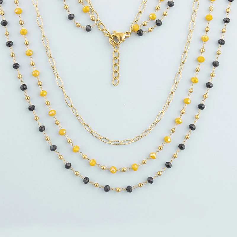 assoonas, 1 Stück/Los, MH80, Halskette für Damen, Anhänger, 18k vergoldet, Edelstahl, Naturstein, handgefertigt, Modeschmuck – Detail 2