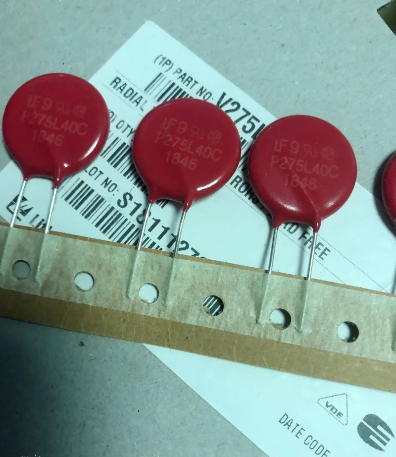 Pressure-sensitive resistor V275LA40CP Surge absorber P275L40C Variable resistor characteristics 