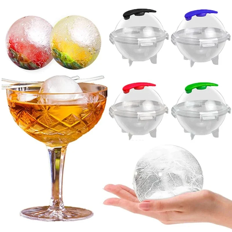 Large  Mould Ice Ball Maker Box For Shape Cocktail Use Sphere Round Ball DIY Home Bar Party Ice Cube Tray Maker Tools