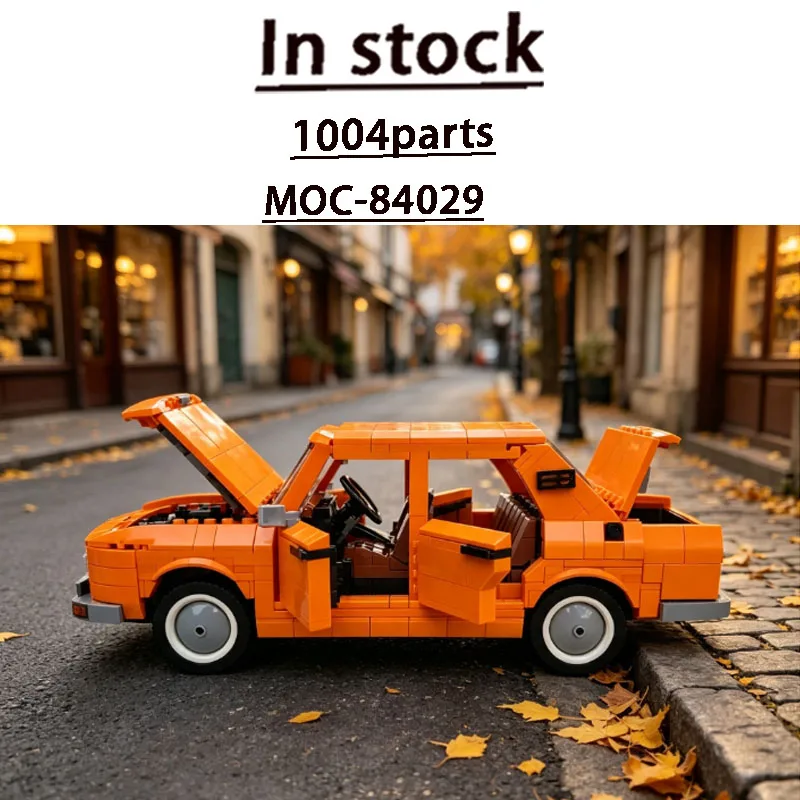 Assemble Building Block Model MOC-84029 Popular Sports Iconic Orange Sports Car 1004 Parts Adult New Year Educational Toy Gift