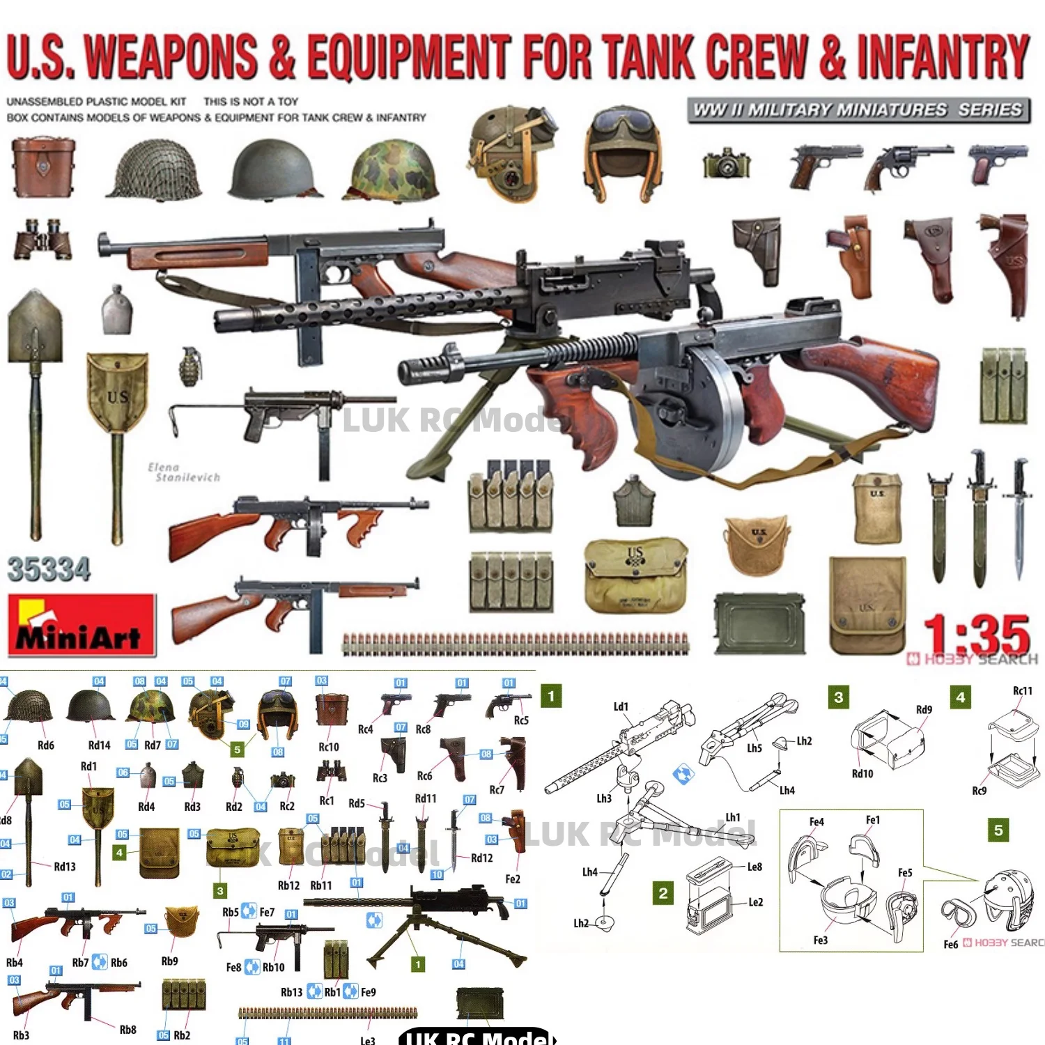 MiniArt 1/35, американский танк, солдаты, пехотное оружие, арматура 353334, сборная модель, миниатюрная сцена, статическая модель, развивающая игрушка