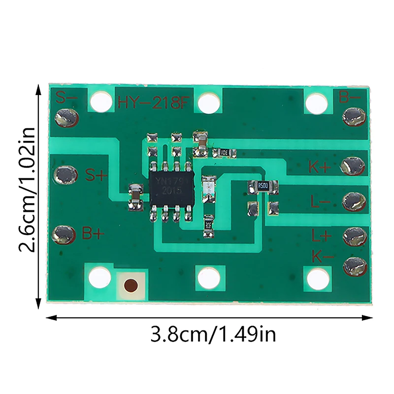 1pc Universal Headlamp Circuit Board 3.7V Zoom Fixed-focus Headlamp Circuit Board Strong and Weak Flash Three Gears 3.8*2.6cm