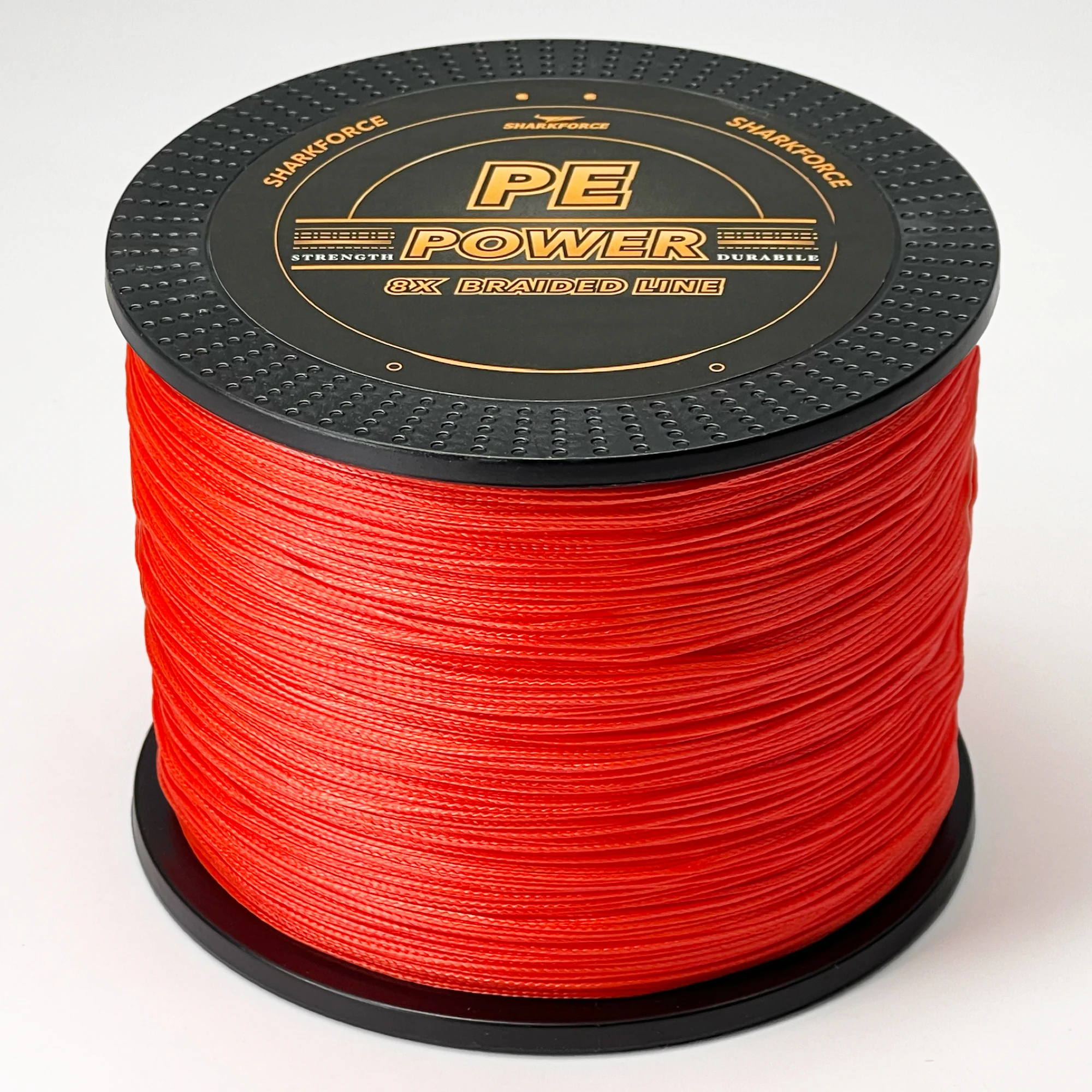 500 m/546 Yards 8-strängige geflochtene PE-Angelschnur, Orange, 18-90 LB maximale Tragkraft, super stark und glatt, verschleißfeste Angelschnur