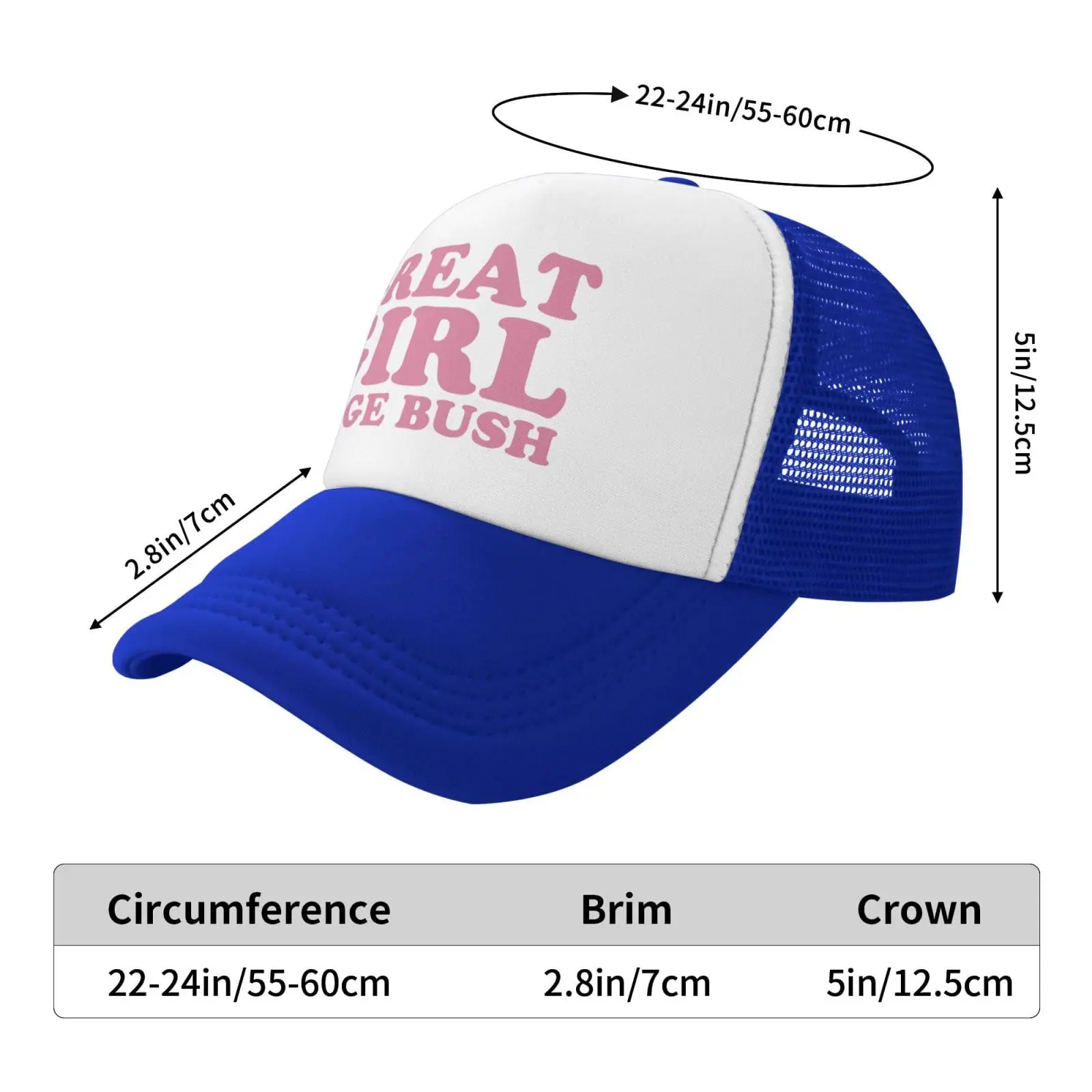 Unisex Enorme Bush Chapéu Engraçado, Adulto Trucker Caps, Boné ajustável de pesca, Chapéu clássico Sport