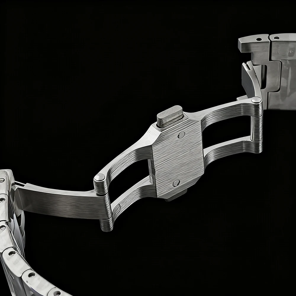 Nuovo orologio Santos NH70 Orologio in acciaio inossidabile da 38 mm Orologio da uomo con logo personalizzato adatto per orologio con movimento NH70