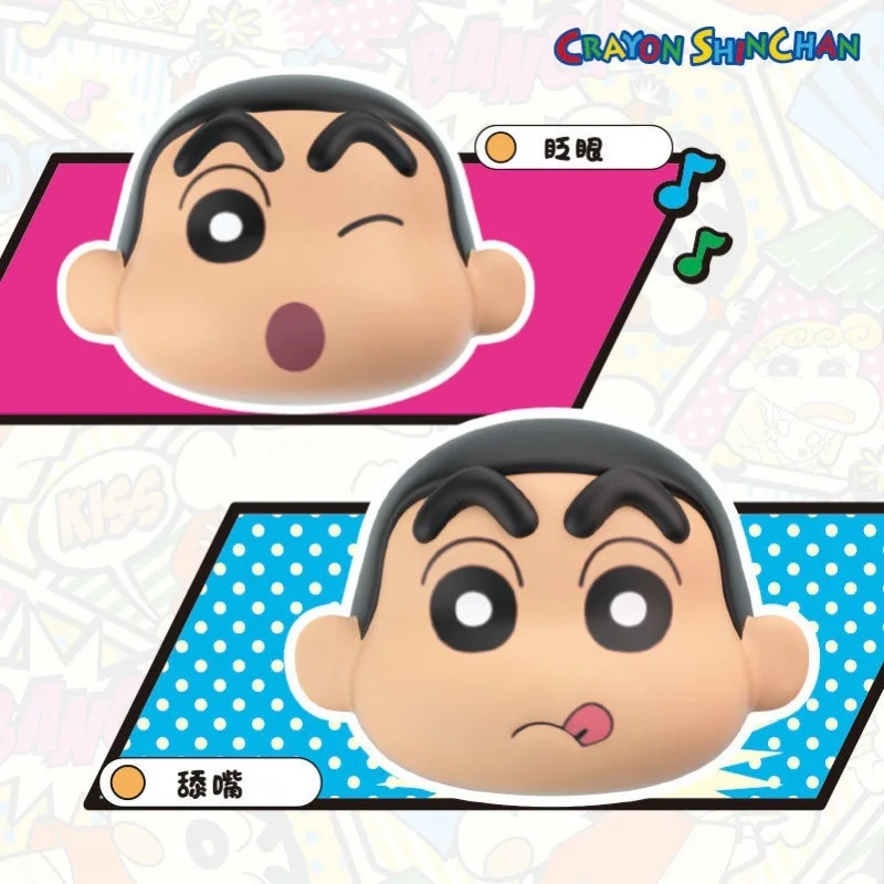 Crayon Shin-chan Cute Cartoon Funny Expression Slow Rebound Kneading Kawaii Toy Periphery Adorkable Stress Reducing Toys Gifts