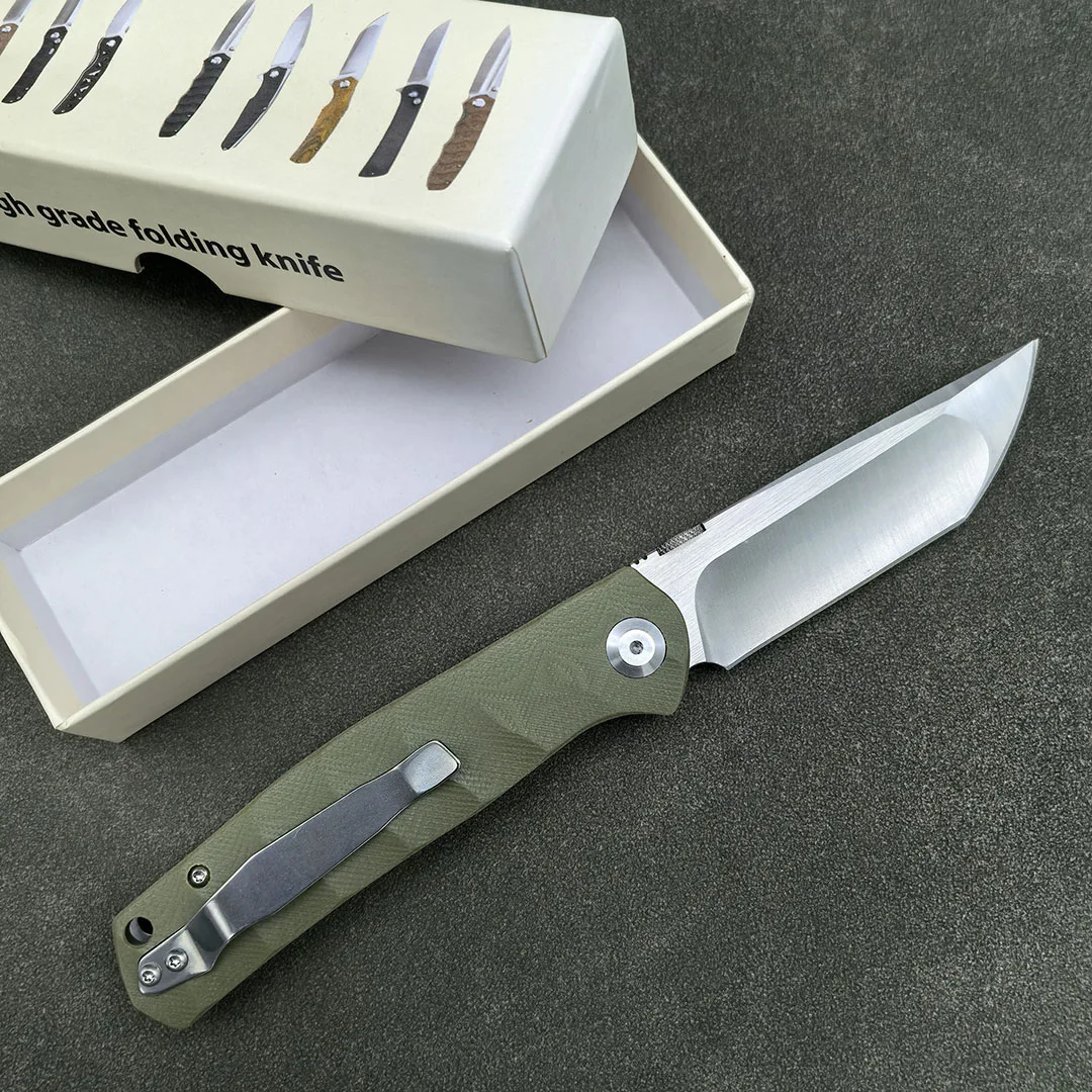 14C28N blade folding knife G10 handle high hardness outdoor camping wilderness survival sharp hunting knife EDC kitchen tool