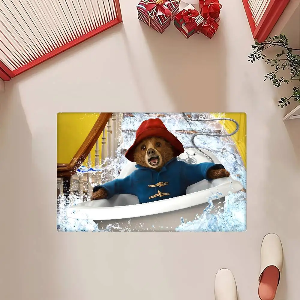 فيلم P-Paddington Bear مدخل باب حصيرة الشمال نمط المنزل ممسحة الحمام المرحاض الحصير غرفة نوم فندق ديكور حصيرة