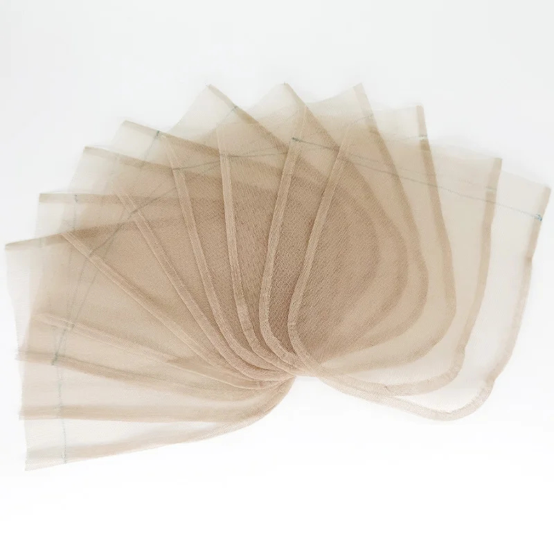 Multiple Size Lace Wig Closure Base Net Skin Brown Nylon Mesh 2x4 4x4 5x5 6x6 13x4 13x6 for DIY Salon Wig Craft