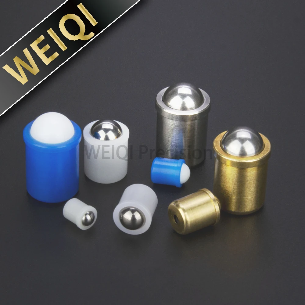 Factory In Stock D2/3/4/5/6/8/10/12mm Brass/Stainless Steel/POM Press Ball Spring Plungers Straight Type Push Fit Ball Plungers