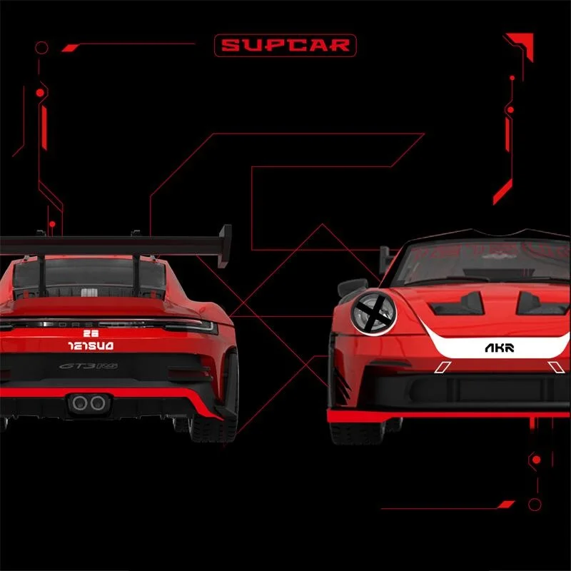 [PreSale] SUPCAR SC 1:64 911 GT3 RS Akira Red Diecast Model Car