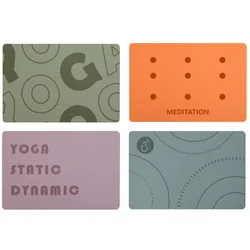 Tappetino da Yoga in gomma PU 40X60CM Mini Pad di supporto piatto Pad invertito ginocchiera per l'equilibrio Pad Fitness Pad Yoga spessore 5mm può Logo