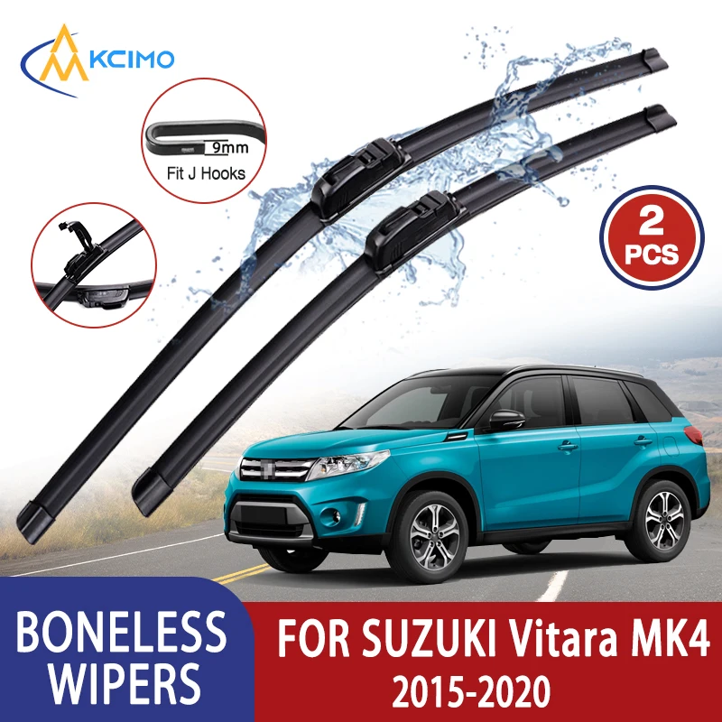

Для SUZUKI Vitara MK4 2015-2020 автомобильный дворник U-типа мягкий резиновый стеклоочиститель без костей HD тихий прочный автомобильный дворник 24 "+ 16"