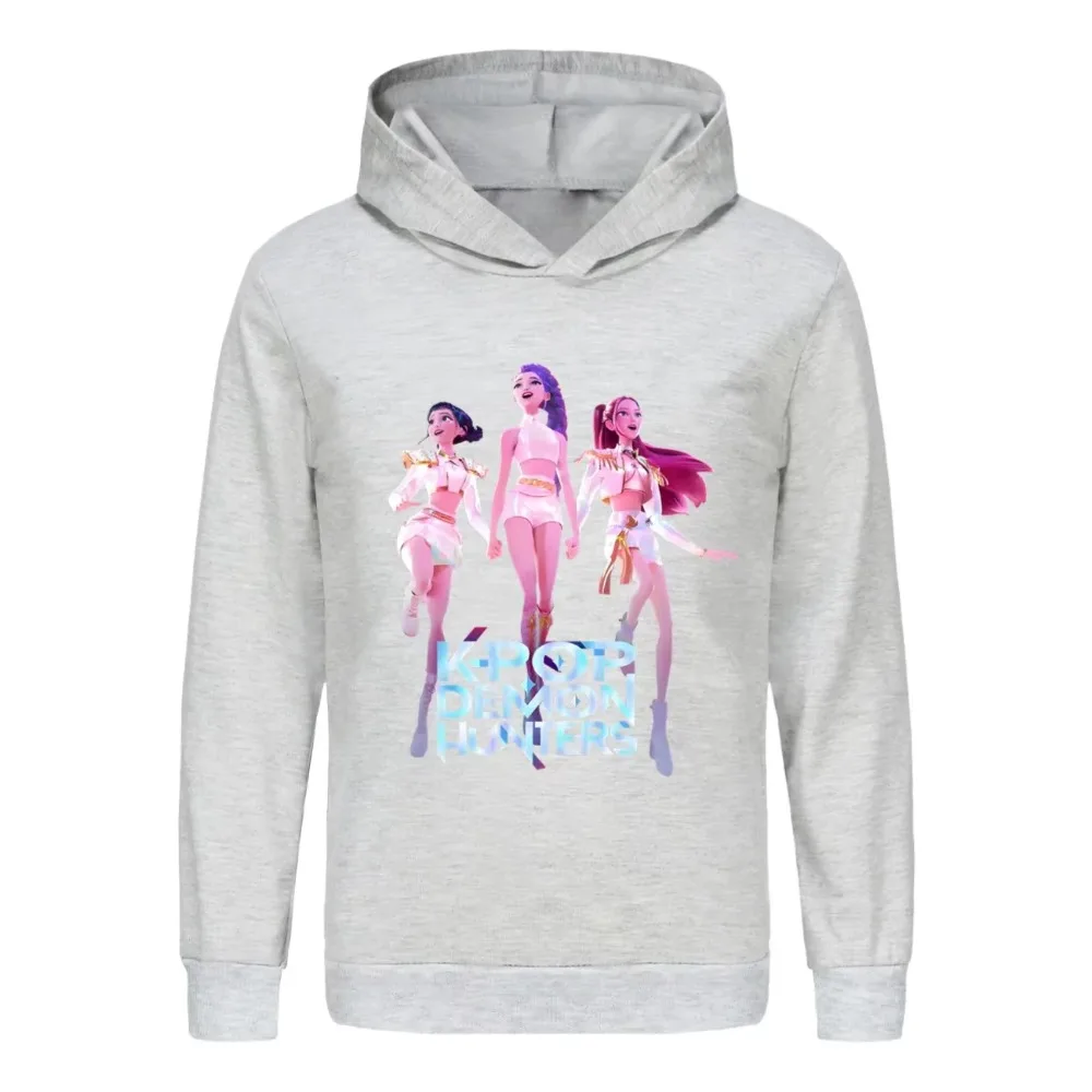 KPop شيطان الصيادين Huntrix هوديي مقنعين البلوز البلوز هوديس الرجال ملابس خارجية الموضة مريحة الجلد ودية الرجال