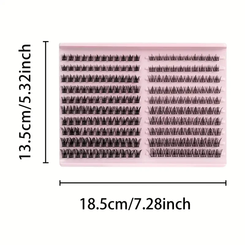 220本のウラルスタイル混合つけまつげ、直径8-16mm、D型カールデザイン、外観を強化するのに最適