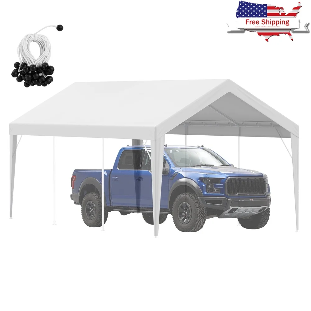 

10x20 Feet Carport Replacement Canopy Waterproof Car Parking Cover Durable UV Protection Easy Installation Outdoor Shade Tent