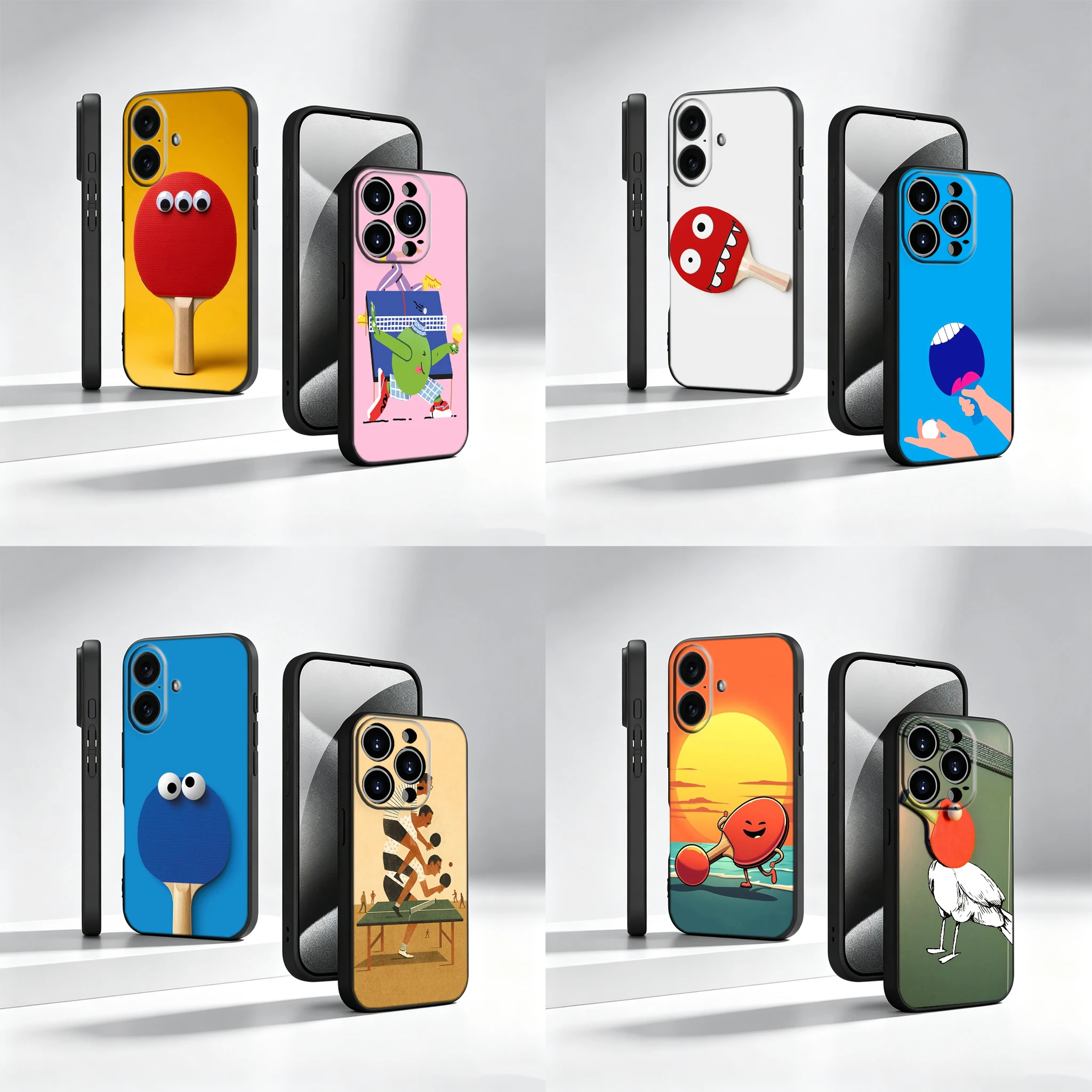 Table Tennis Pc - New Table Tennis Cartoon Phone Case
