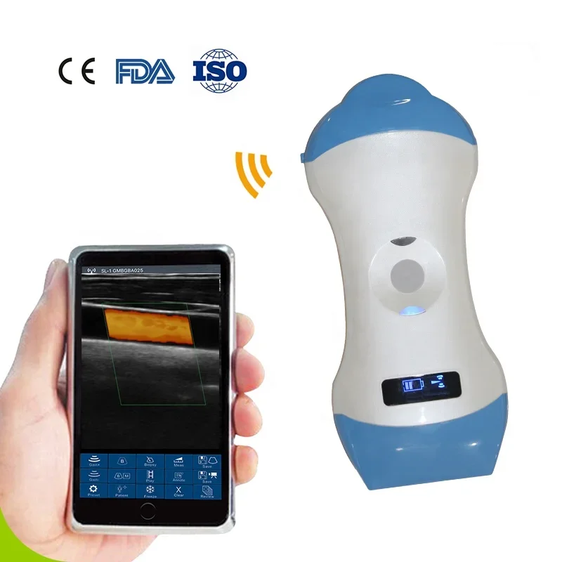 Mt-ultra-som scanner com sonda dupla, doppler colorido sem fio, micro-convexo