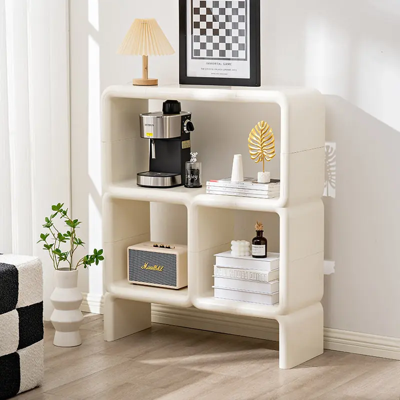 ins-style home decor, Nordic vintage, same bookshelf and display rack as seen on popular Instagram bloggers, trendy modular
