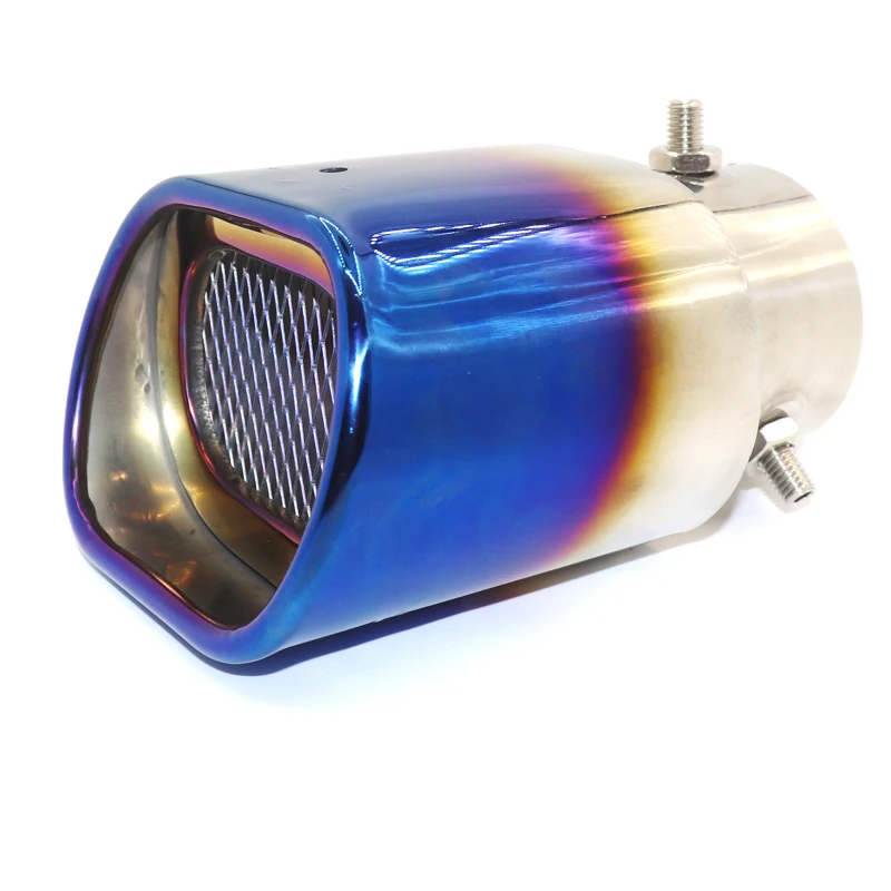 

Универсальный автомобильный квадратный глушитель, наконечник глушителя, хвостовые трубы, выхлопная труба из нержавеющей стали, полирующая поверхность, украшение автомобиля