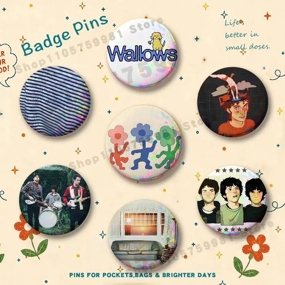 Wallows Band Badges Pins Button Custom Anime Role Old-school Brooches Cartoon Collar Gifts