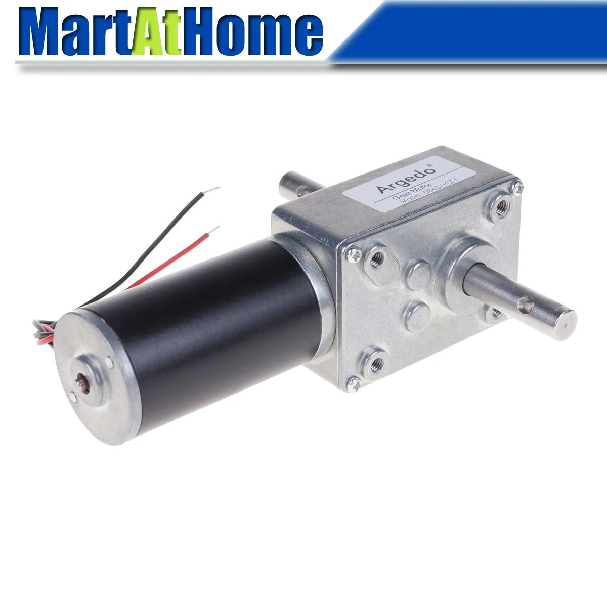 

5840-31zy Worm DC Geared Motor Double Shaft 21W 12V 24V Self-locking Max. 70 Kg.cm for DIY Automatic drying rack