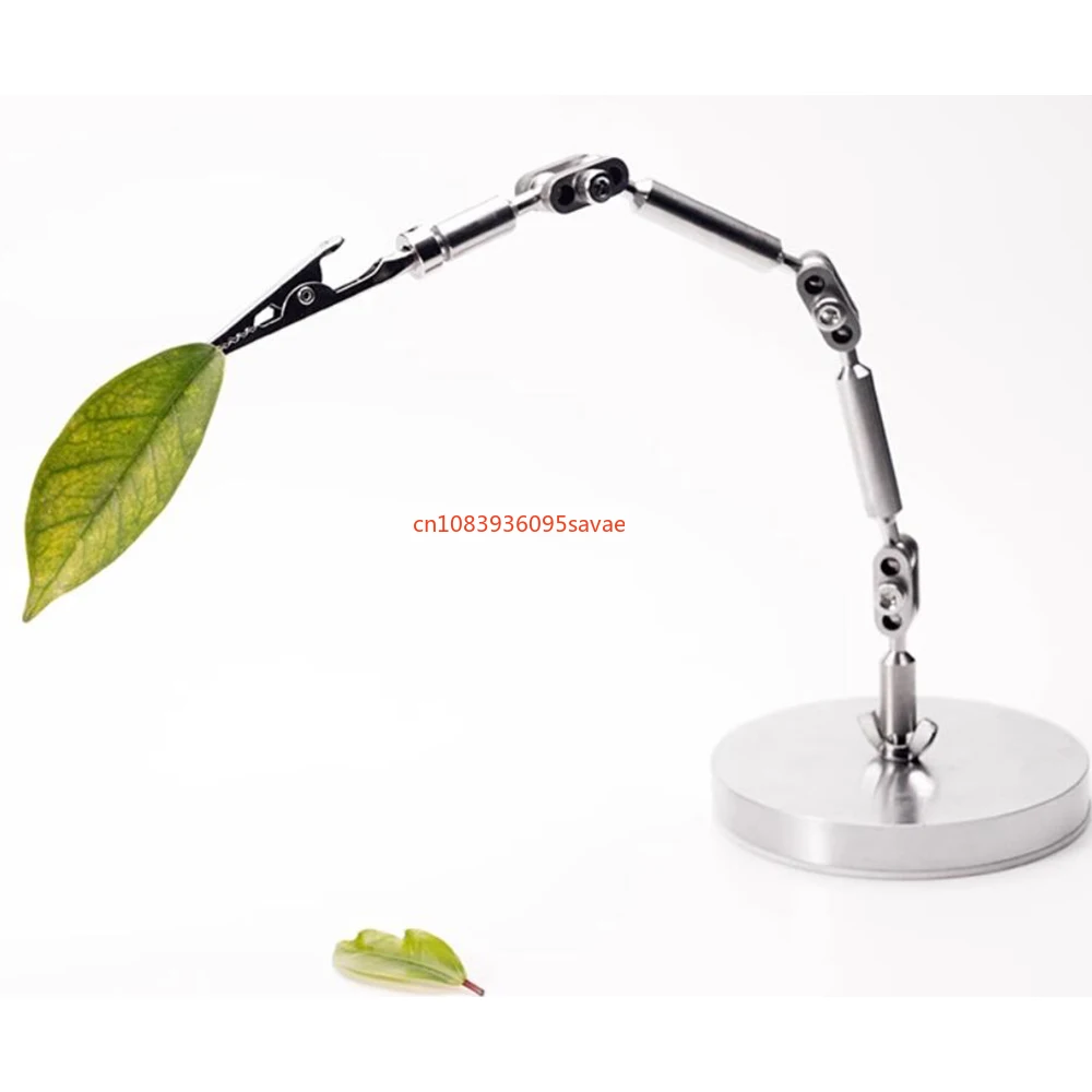 Stop Motion Animation Stand Stainless Steel Articulated Armature Puppet Prop Shooting All-Metal Fixture with 5pcs Head