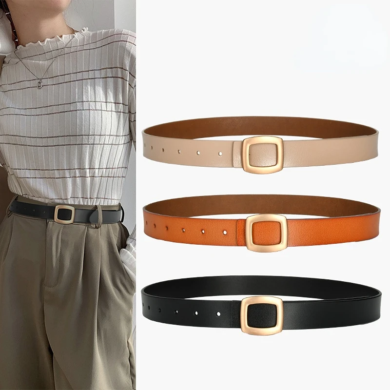 

New Women's Leather Belt, Casual, Versatile,Knotted Waist, Dress,Suit, Waist Band Designer Belts High Quality Luxury Belt Women