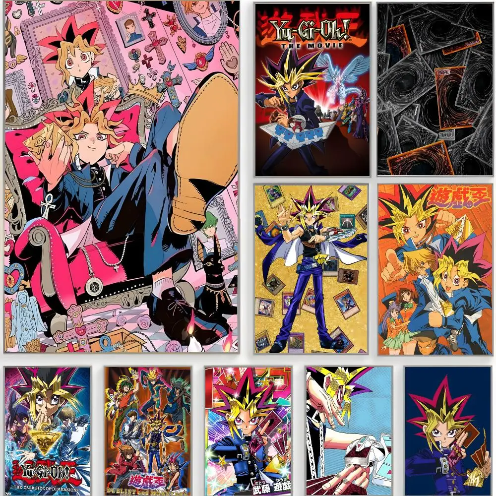 classic anime y-yu-gi-oh Poster Classic Wall Art  Home Decor  Peel and Stick Unframed